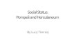 Social Status: Pompeii and Herculaneum