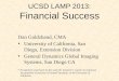 UCSD LAMP 2013: Financial Success