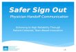 Safer Sign Out  Physician Handoff Communication