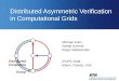 Distributed Asymmetric Verification in Computational Grids