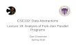 CSE332: Data Abstractions Lecture 19: Analysis of Fork-Join Parallel Programs