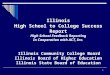 Illinois High School to College Success Report High School Feedback  Reporting