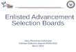 Enlisted Advancement  Selection Boards Navy Personnel Command Enlisted Selection Boards (PERS-803)