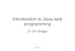 Introduction to Java web programming