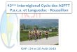 43 ème  Interrégional  Cyclo  des ASPTT   P.a.c.a . et Languedoc - Roussillon