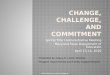 Change, Challenge, and Commitment
