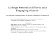 College Retention Efforts and Engaging Alumni
