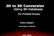 2D to 3D Conversion Using 3D Database For Football Scenes