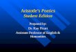 Aristotle’s  Poetics Student Edition