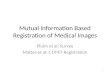 Mutual Information Based Registration of Medical Images