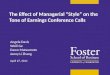 The Effect of Managerial “Style” on the Tone of Earnings Conference Calls
