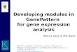 Developing modules in GenePattern  for gene expression analysis
