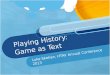 Playing History: Game as Text