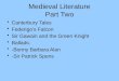 Medieval Literature Part Two