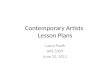 Contemporary Artists  Lesson Plans