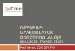 OpenERP-gyakorlatok Összefoglalója 2011/2012. tavaszi félév