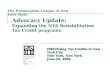 Advocacy Update: Expanding the NYS Rehabilitation Tax Credit programs