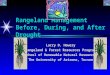 Rangeland Management Before, During, and After Drought