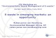 E -waste in emerging markets: an opportunity