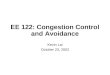 EE 122: Congestion Control and Avoidance