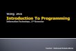 Introduction To Programming Information Technology , 1’ st  Semester