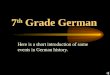 7 th  Grade German