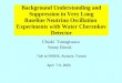 Background Understanding and Suppression in Very Long Baseline Neutrino Oscillation  Experiments with Water Cherenkov Detector