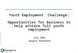 Youth Employment  Challenge: Opportunities for business to help achieve full youth employment