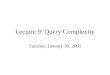 Lecture 9: Query Complexity