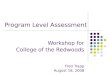 Program Level Assessment