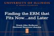 Finding the ERM that Fits Now...and Later Wendy Allen Shelburne Electronic Resources Librarian