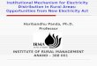 Institutional Mechanism for Electricity Distribution in Rural Areas: Opportunities from New Electricity Act