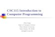 CSC115 Introduction to Computer Programming