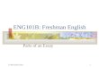 ENG101B: Freshman English