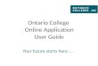 Ontario College  Online Application User Guide