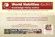 CAPACITY DEVELOPMENT IN NUTRITION IN CENTRAL  AND EASTERN EUROPE: RESULTS AND EXPERIENCES