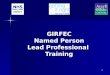 GIRFEC Named Person Lead Professional  Training