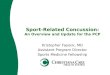 Sport-Related Concussion: An Overview and Update for the PCP
