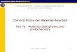 Chimica Fisica dei Materiali Avanzati Part 7a – Molecular  photophysics  and photochemistry