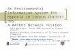 An Environmental Information System for Hypoxia in Corpus Christi Bay:  A WATERS Network Testbed
