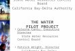 State Water Resources Control Board California Bay-Delta Authority THE WATER PILOT PROJECT