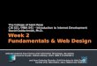 Week 2 Fundamentals & Web Design