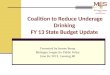 Coalition to Reduce Underage Drinking  FY 13 State Budget Update