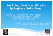 Building Seamless  UX with  Springhare Solutions
