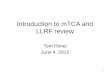 Introduction to  mTCA  and LLRF review