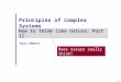 Principles of Complex Systems