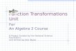 Function Transformations Unit