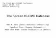 The Korean KLEMS Database