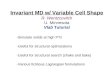 Invariant MD w/ Variable Cell Shape R. Wentzcovitch U. Minnesota Vlab  Tutorial
