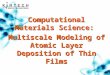 Computational Materials Science:  Multiscale Modeling of Atomic Layer Deposition of Thin Films Andrey Knizhnik Kinetic Technologies Ltd, Moscow